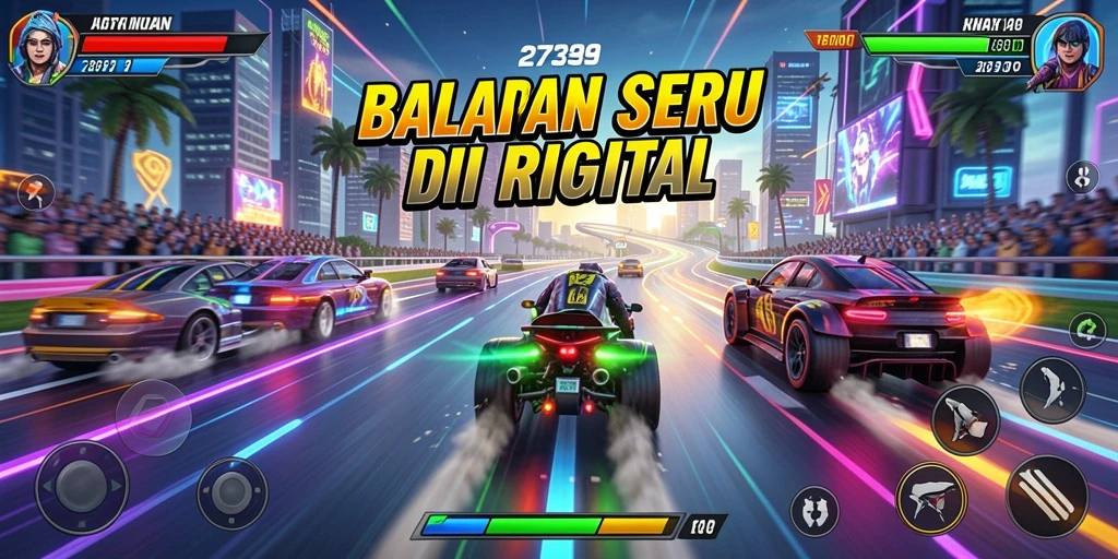 Gameplay Racing yang mendebarkan dalam 2739.