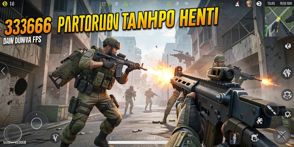Gameplay mendebarkan dari 333666 dengan aksi tembak-menembak intens.