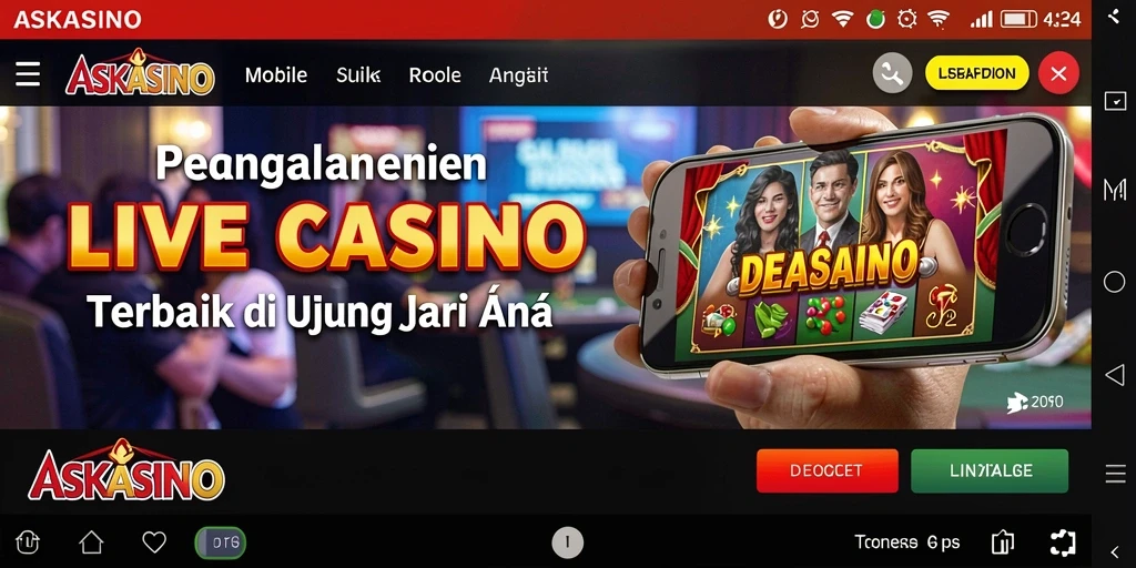 Tampilan gameplay Live Casino yang interaktif dan mengasyikkan dari ASKASINO.