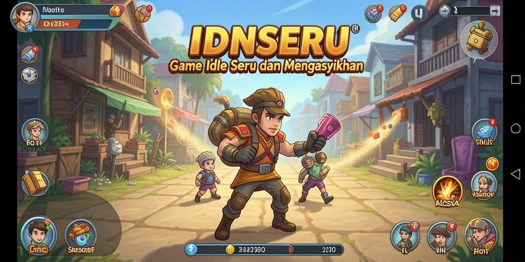 Tampilan gameplay IDNSERU yang seru dan menarik.