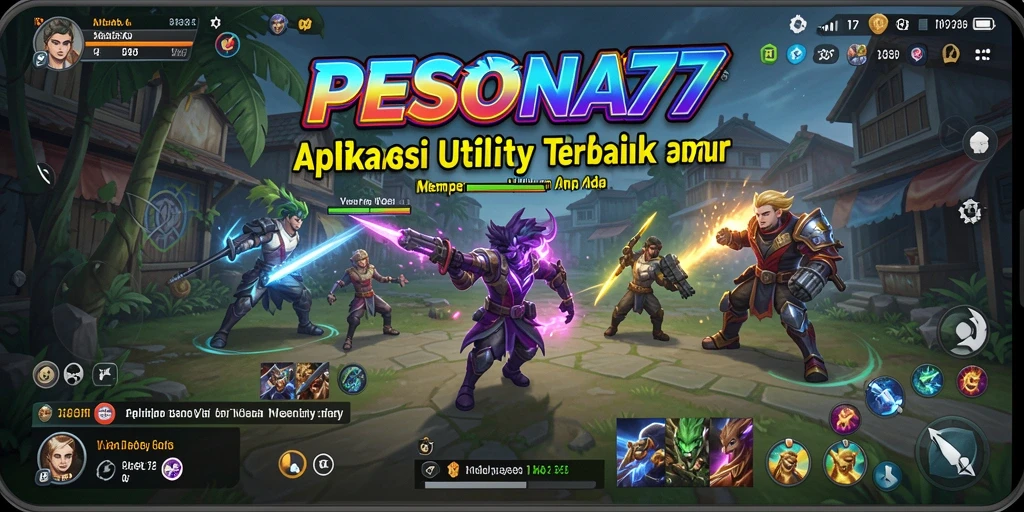 Tampilan antarmuka PESONA77 yang bersih dan modern.