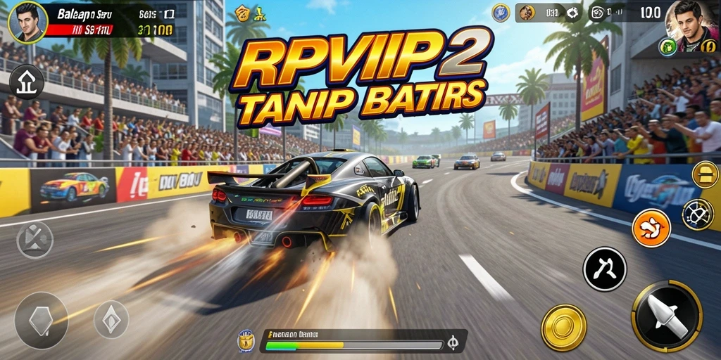 Tampilan aksi balapan yang mendebarkan di RPVIP2.