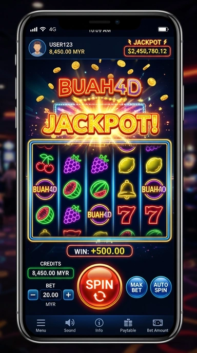 Tampilan utama aplikasi buah4d yang menarik dan mudah digunakan.